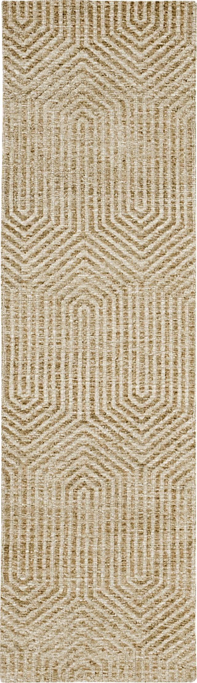 Annesway Khaki 2'4 x 7'10 Runner Rug - Thumbnail - Image 1