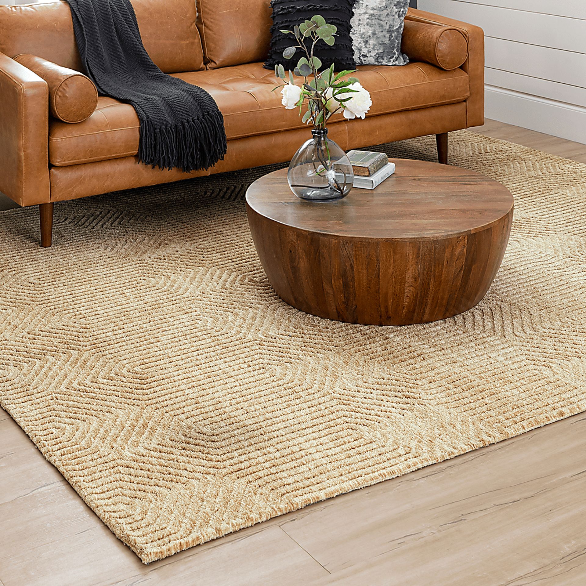Annesway Khaki 5'3 x 7'10 Rug - Image 9