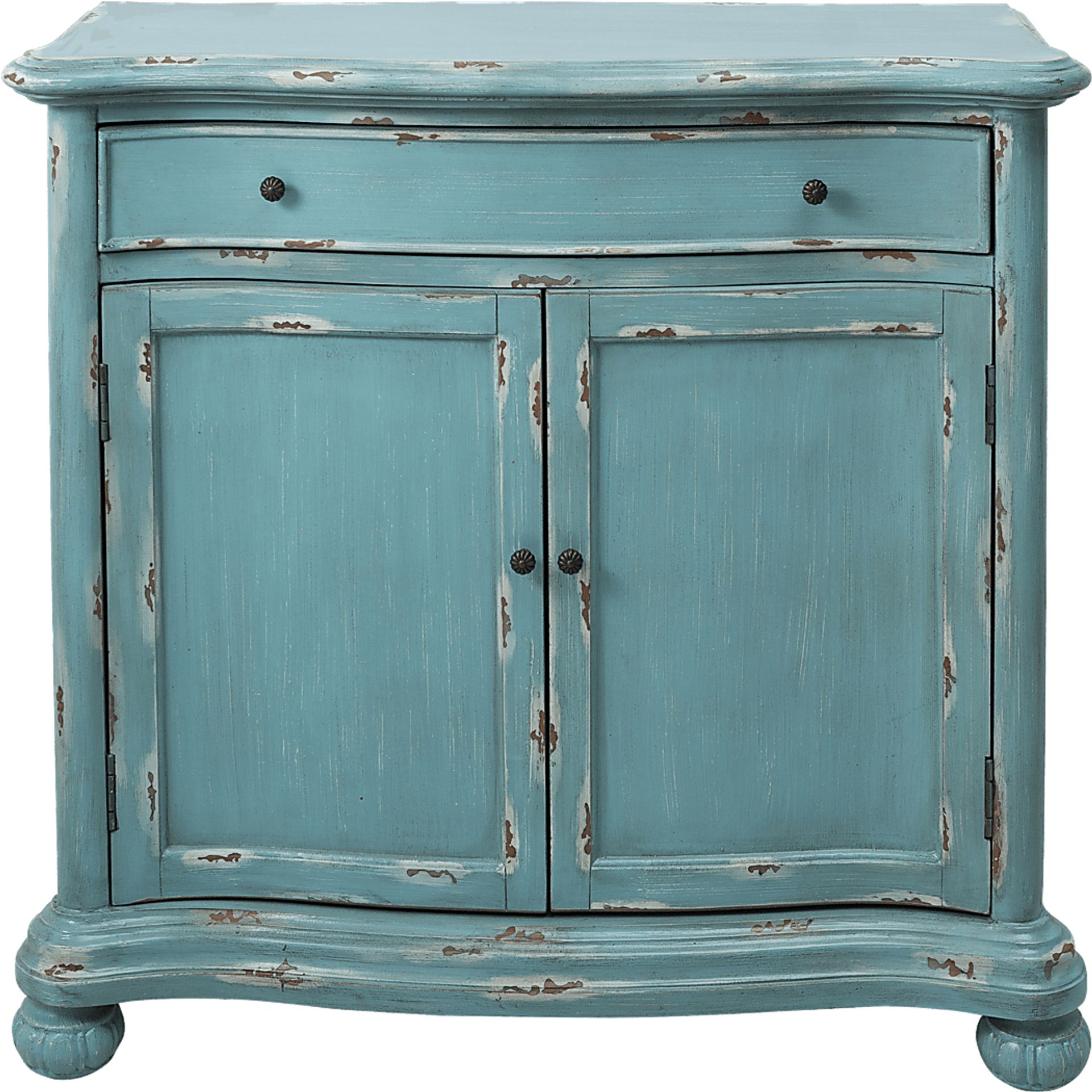 Annette Blue Accent Cabinet - Image 1