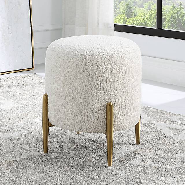 Annikka White Ottoman - Thumbnail - Image 2