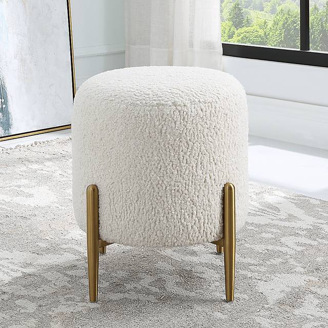 Annikka White Ottoman - Thumbnail - Image 3