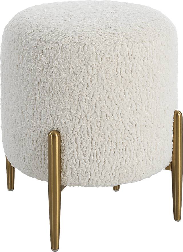 Annikka White Ottoman - Thumbnail - Image 5