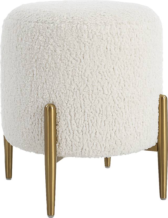 Annikka White Ottoman - Thumbnail - Image 1