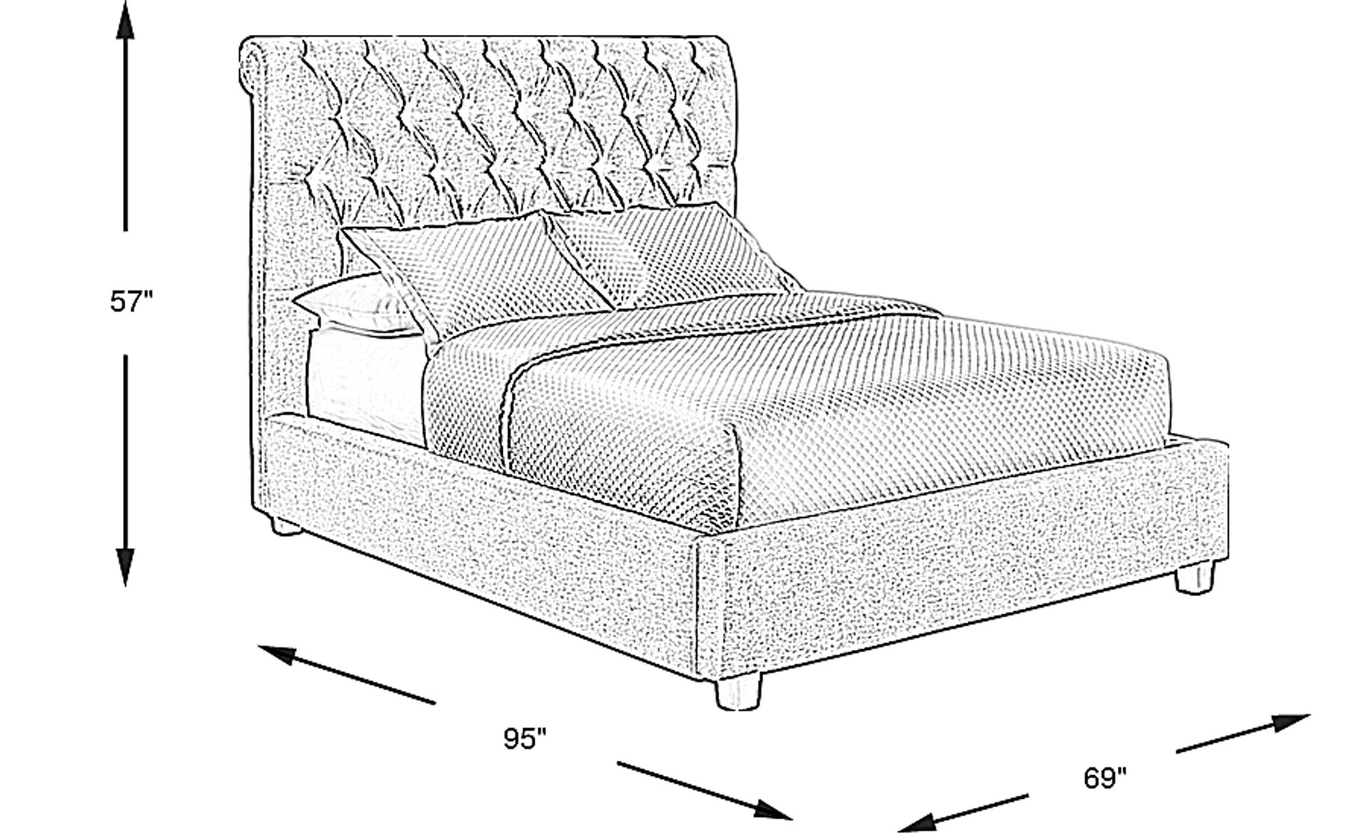 Dimension Image. Please refer to the Dimension Tab on this page for dimension details.