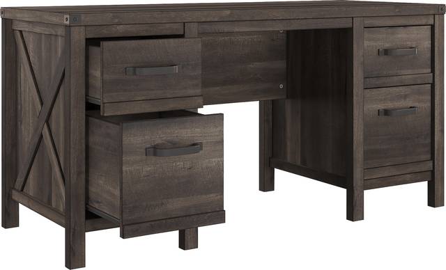 Annistown Brown Desk - Thumbnail - Image 2
