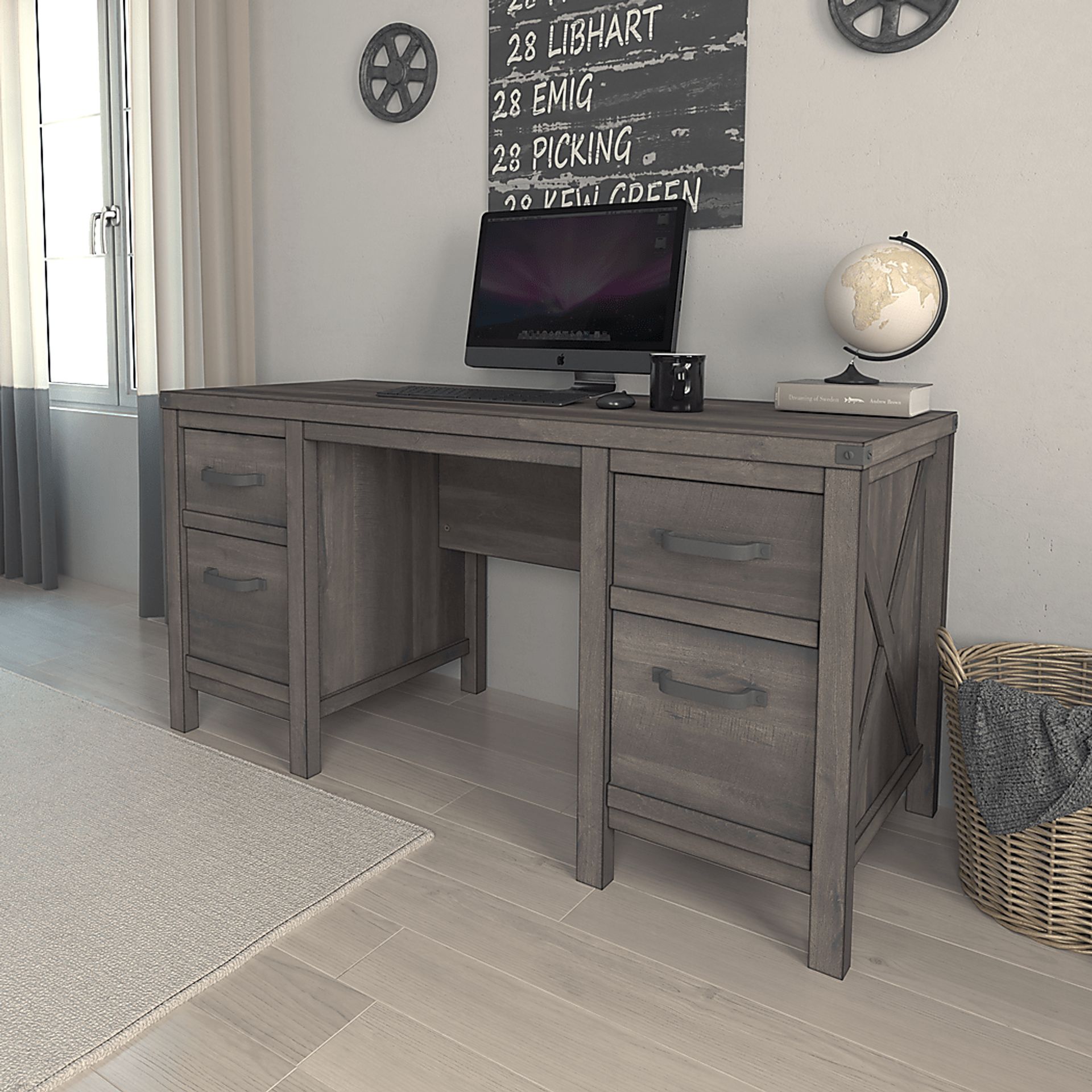 Annistown Brown Desk - Image 8