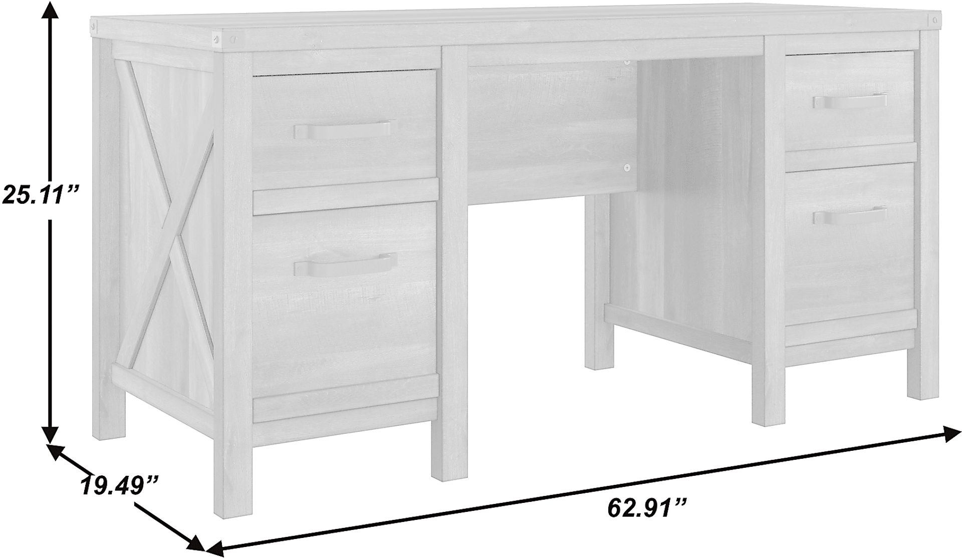 Annistown Brown Desk - Image 9