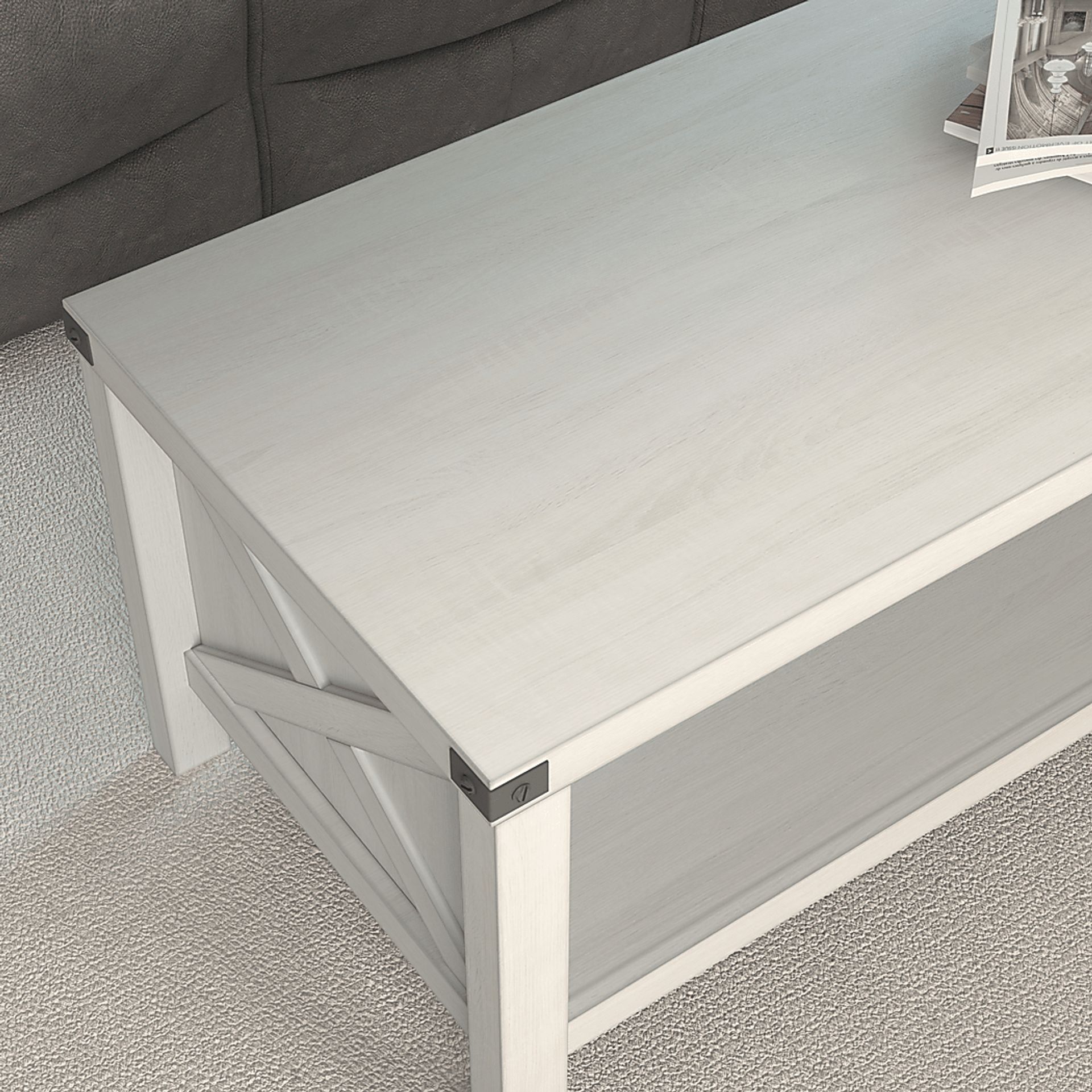 Annistown White Cocktail Table - Image 6