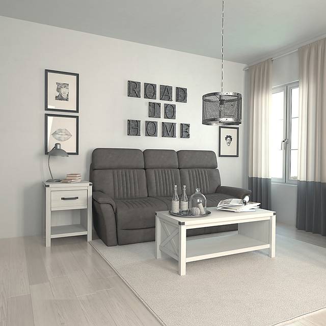 Annistown White Cocktail Table - Thumbnail - Image 7