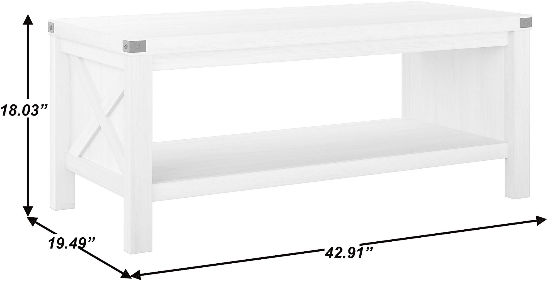 Annistown White Cocktail Table - Image 9