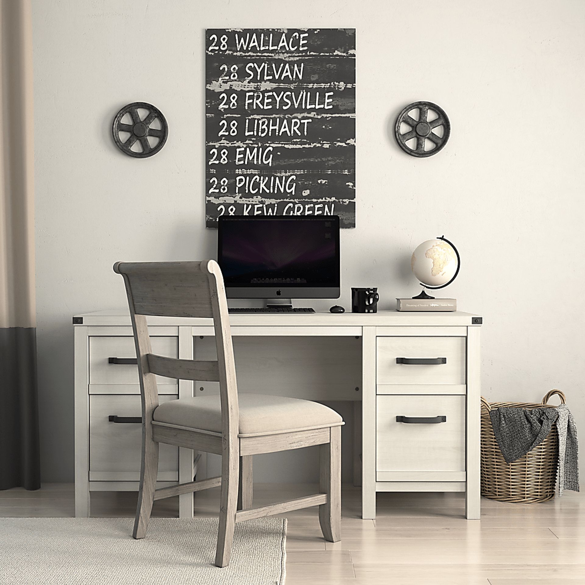 Annistown White Desk - Image 6
