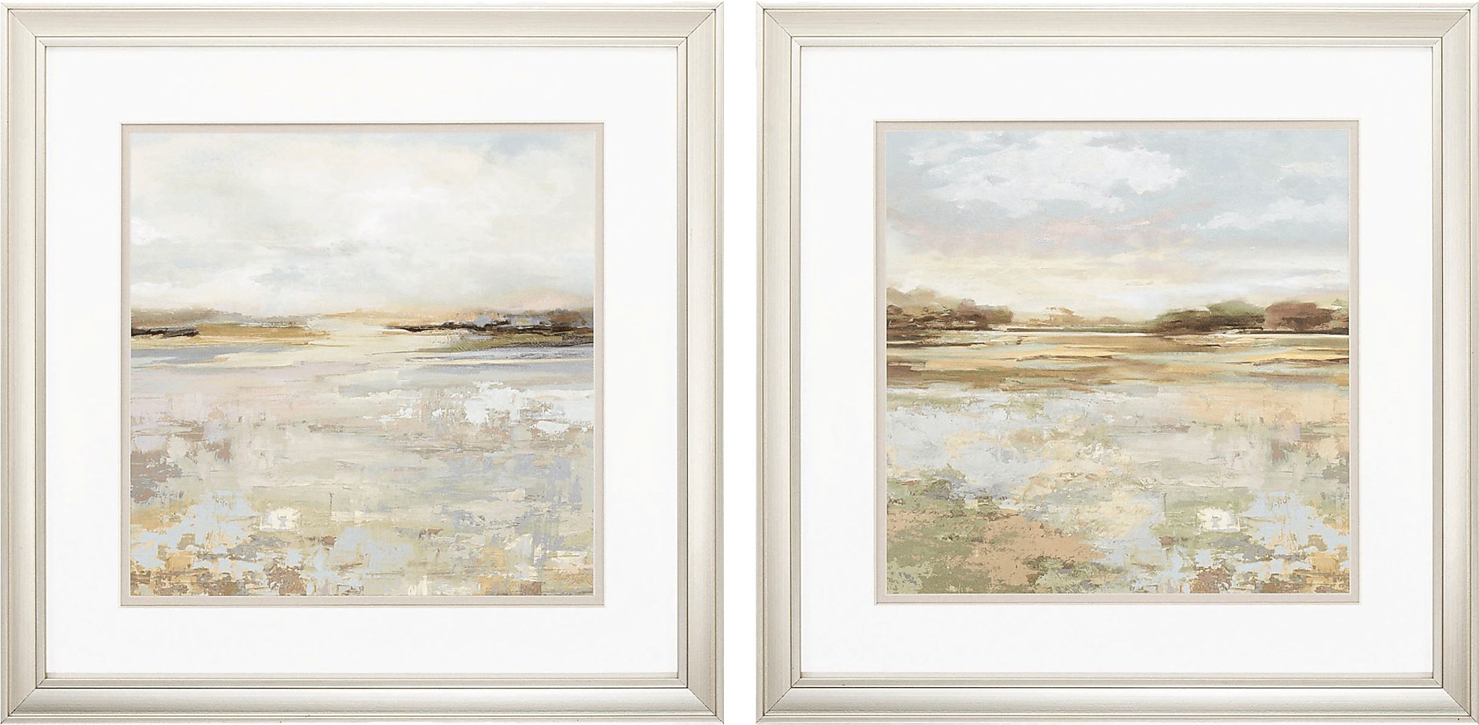 Annmillie Orange Artwork, Set of 2
