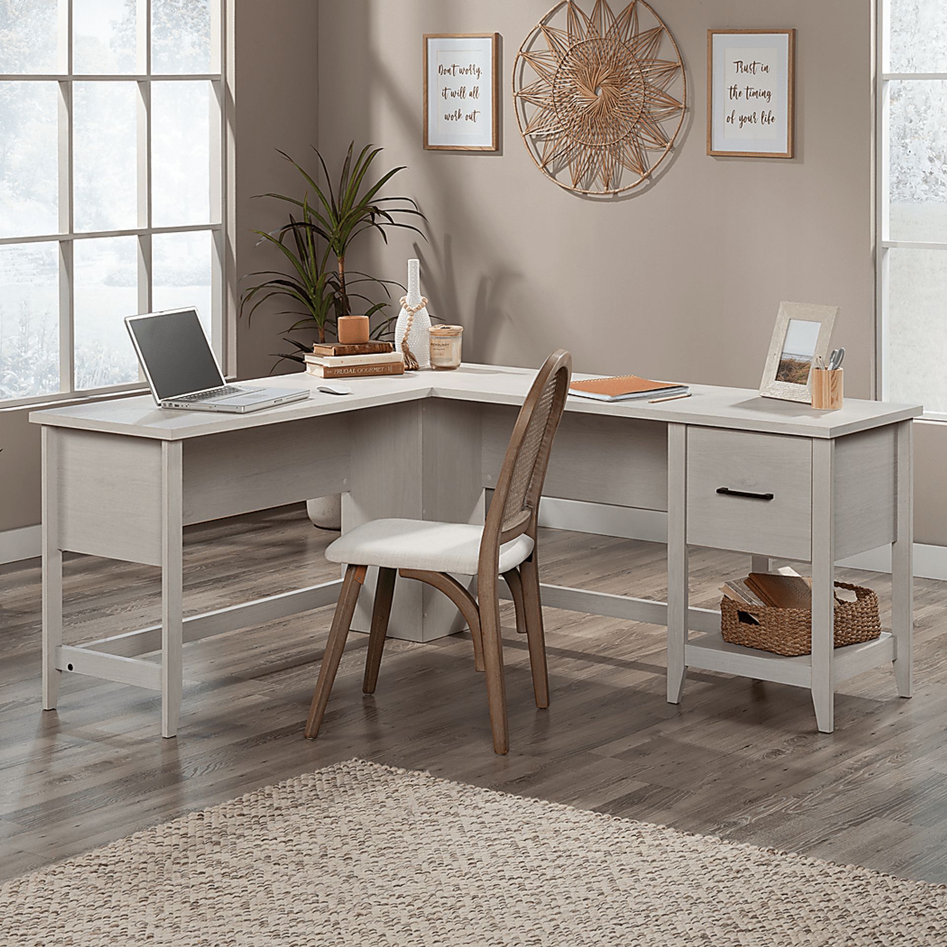 Anogoc Gray Desk - Image 2