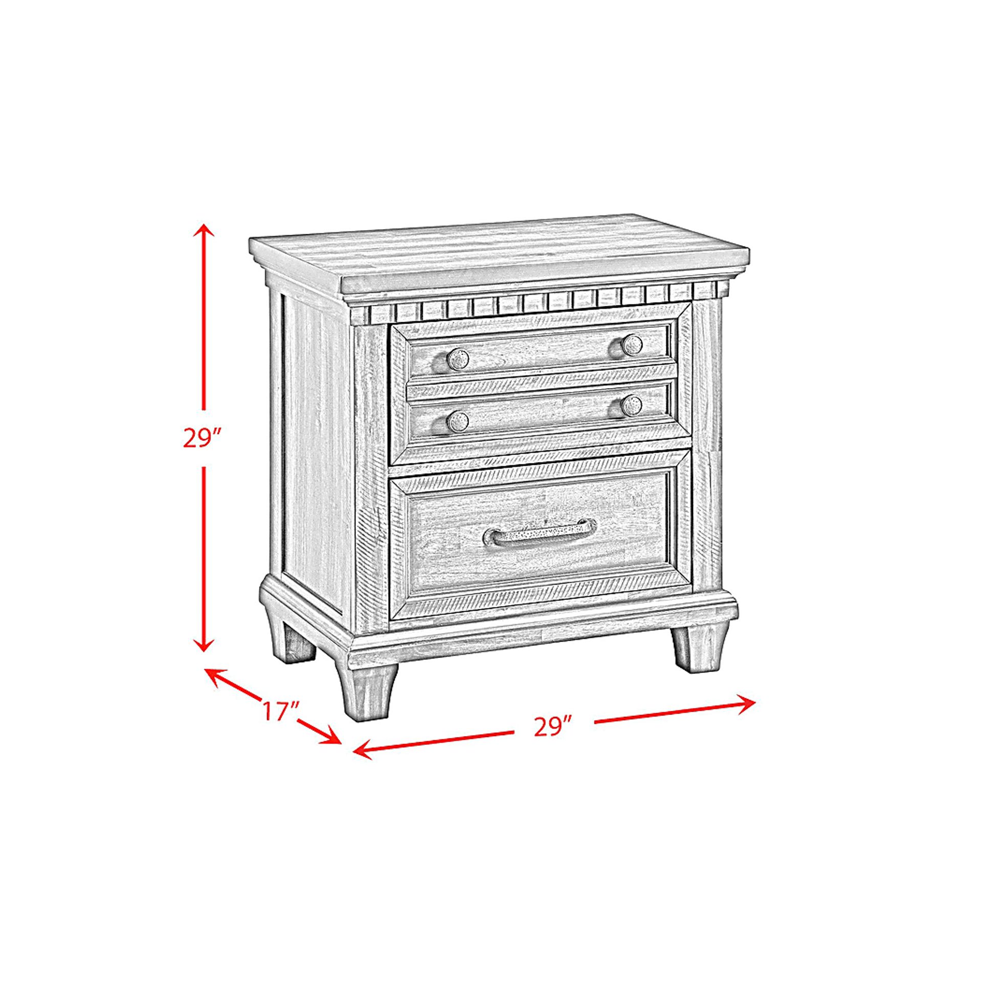 Anokeen White Nightstand - Image 12