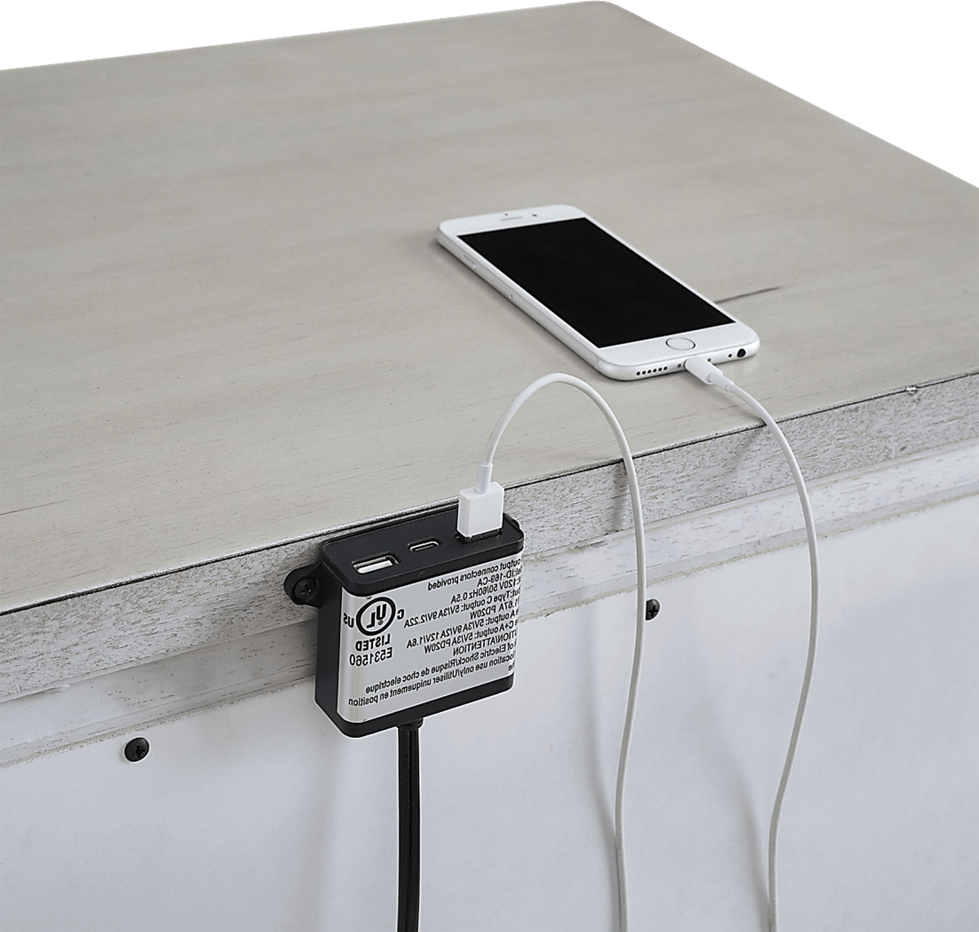 Anokeen White Nightstand - Image 5