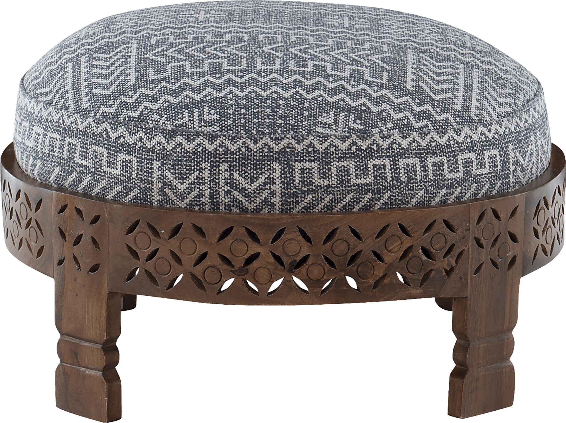 Anoki Gray Ottoman - Image 3