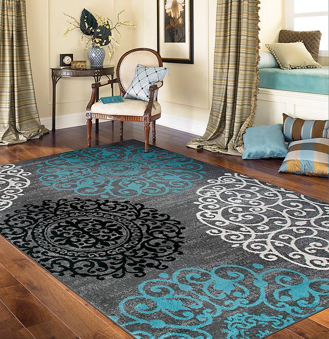 Anorlan Gray 5'3 x 7'3 Rug - Thumbnail - Image 3