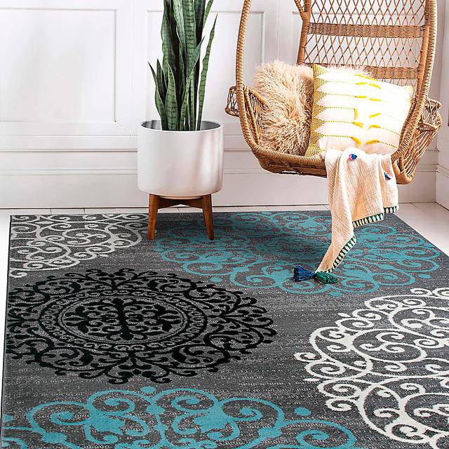 Anorlan Gray 5'3 x 7'3 Rug - Thumbnail - Image 4