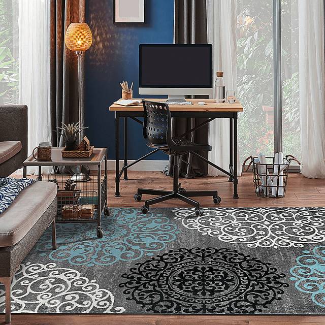 Anorlan Gray 5'3 x 7'3 Rug - Thumbnail - Image 5
