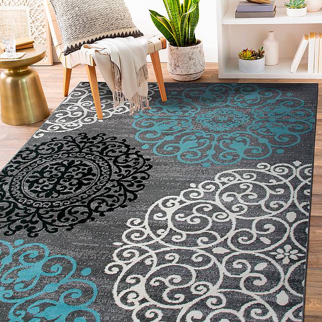 Anorlan Gray 5'3 x 7'3 Rug - Thumbnail - Image 6