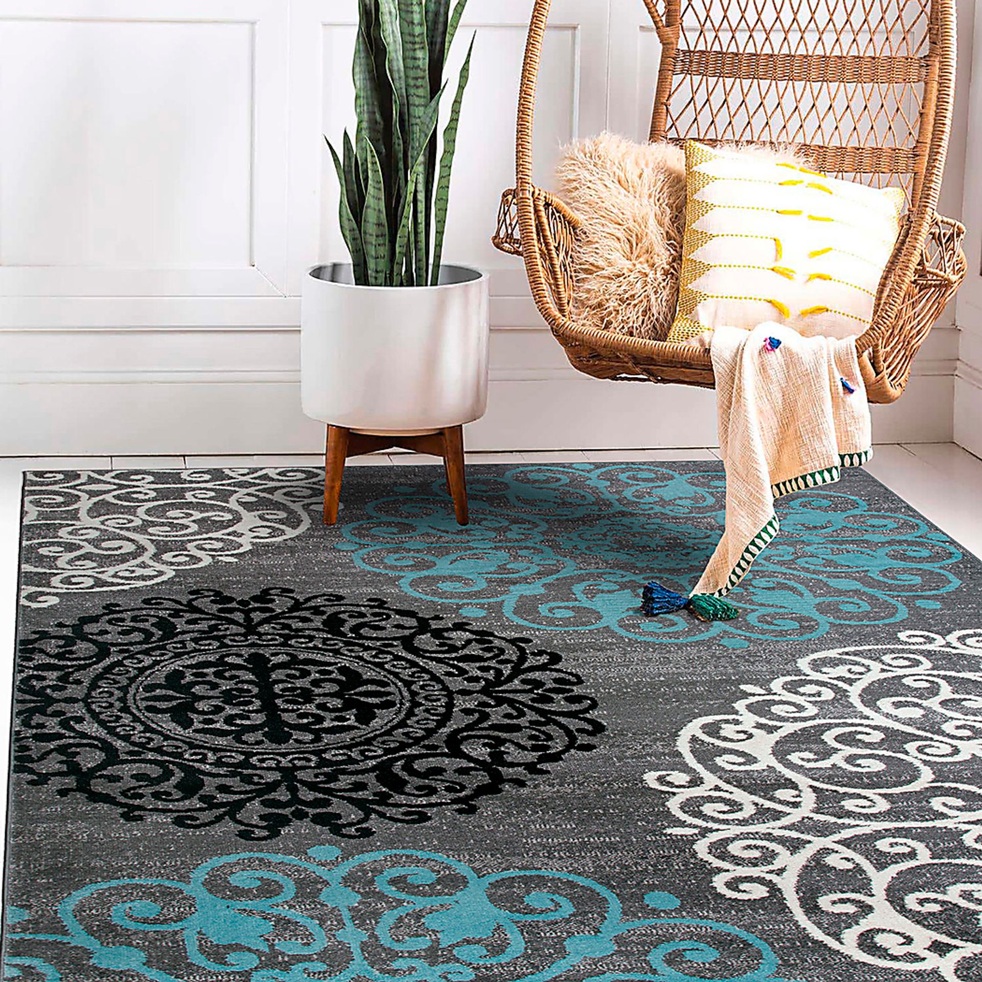 Anorlan Gray 7'10 x 10'2 Rug - Image 4