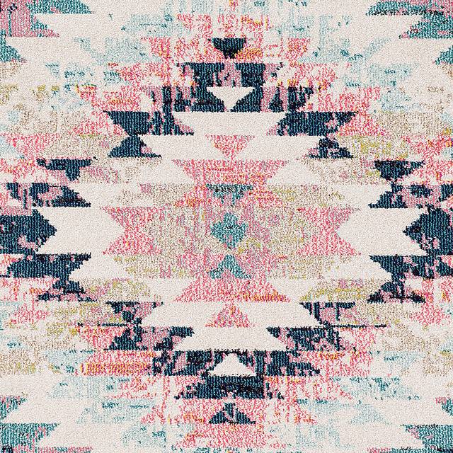 Anoura II Blue 5'3 Round Rug - Thumbnail - Image 3