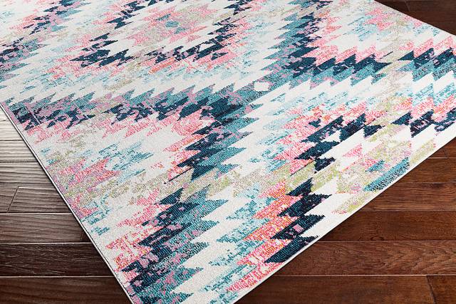 Anoura II Blue 6'7 x 9' Rug - Thumbnail - Image 6