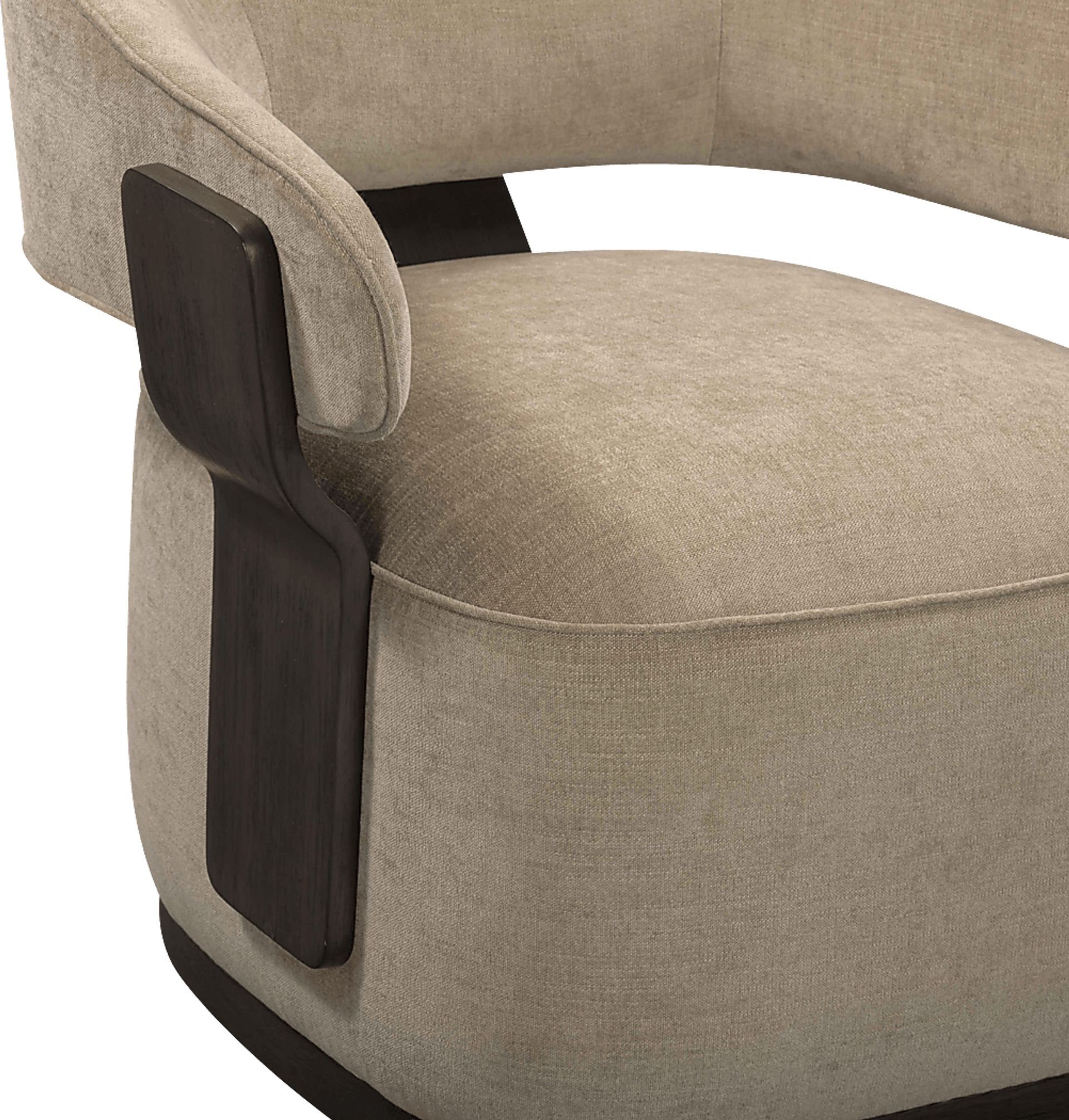 Ansay Linen Swivel Accent Chair - Image 6