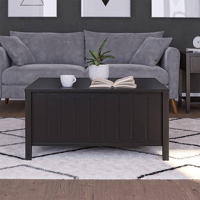 Anselma Black Lift-Top Cocktail Table - Thumbnail - Image 3