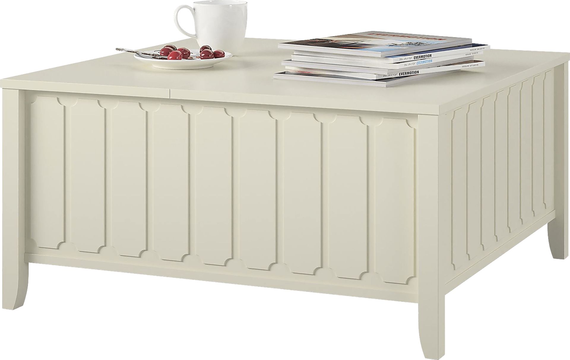 Anselma White Lift-Top Cocktail Table - Image 5