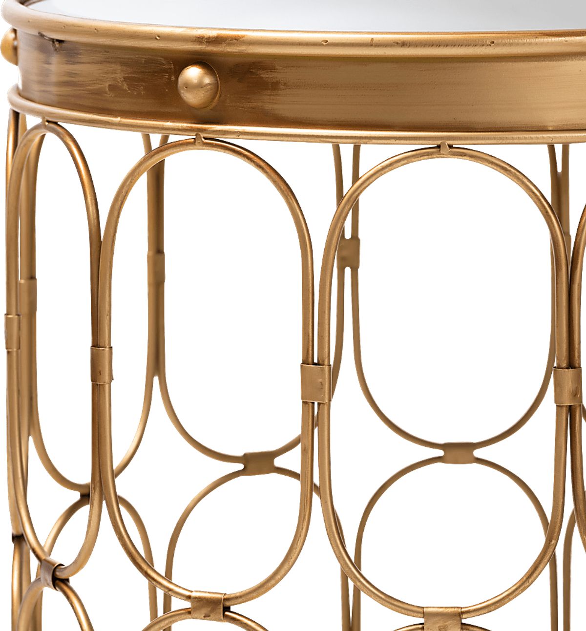 Anselmo Gold Colors,Metal Set Of 2 Accent Tables Rooms to Go