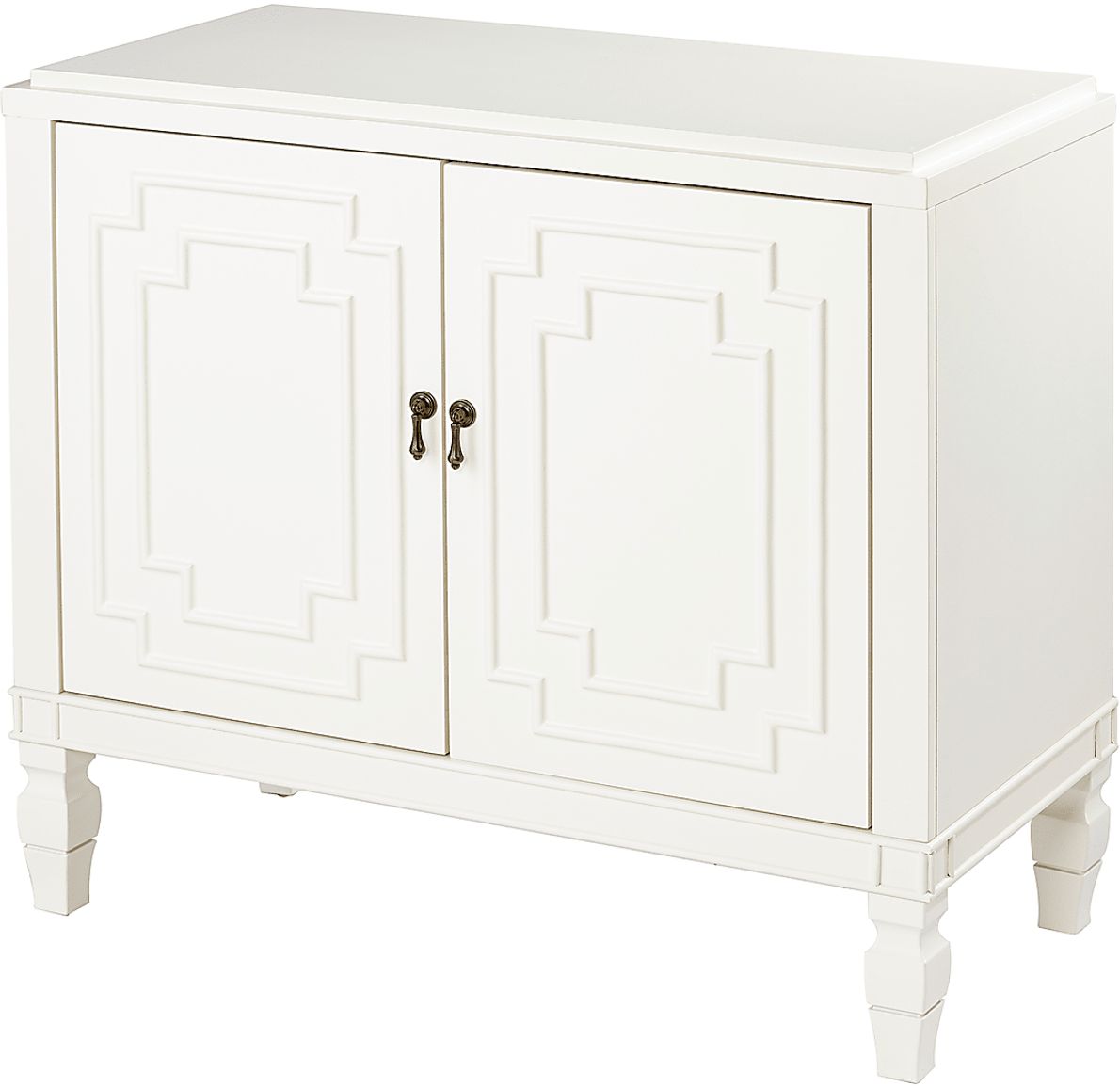 Anseman White Accent Cabinet - Rooms To Go