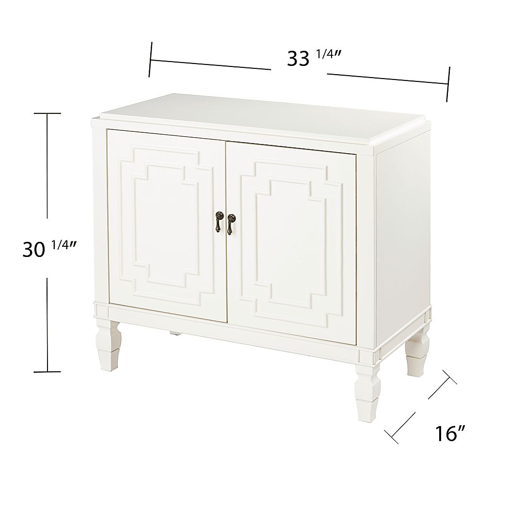 Anseman White Accent Cabinet - Thumbnail 4