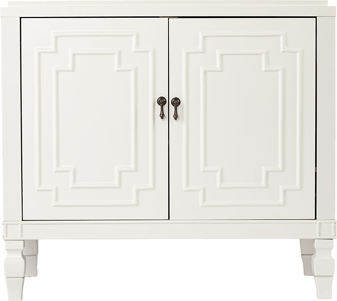 Anseman White Accent Cabinet