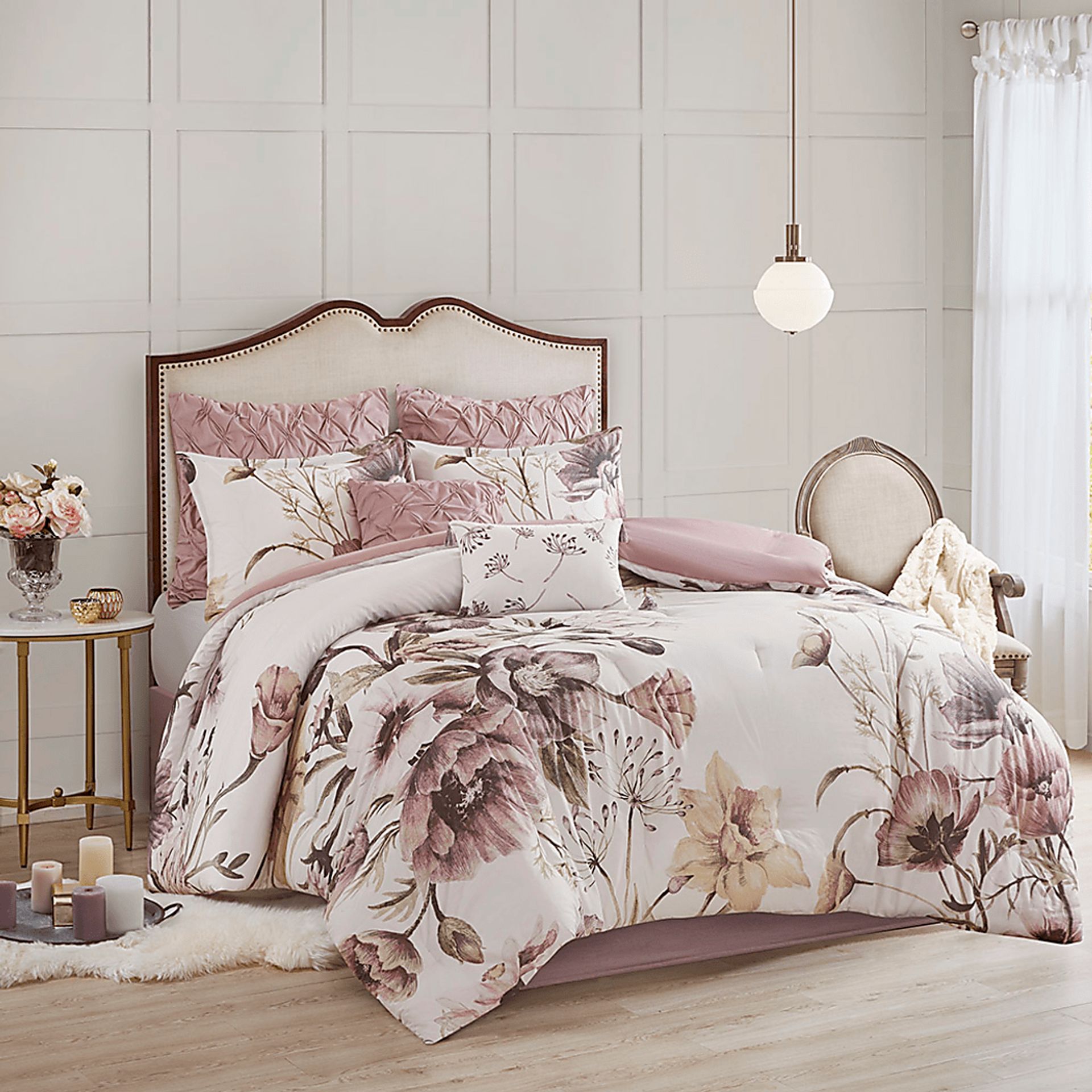 Anserman Blush 8 Pc California King Comforter Set - Image 2
