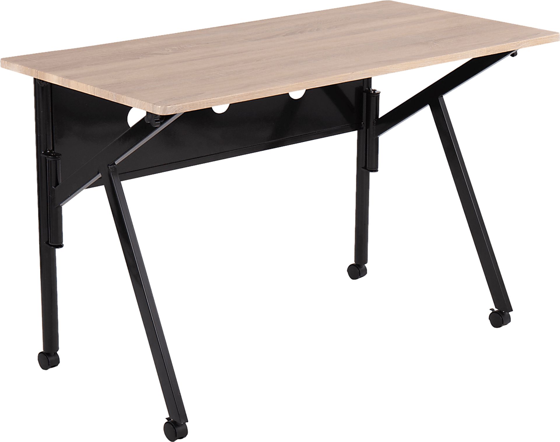 Ansley Hill Natural Black Desk - Image 1