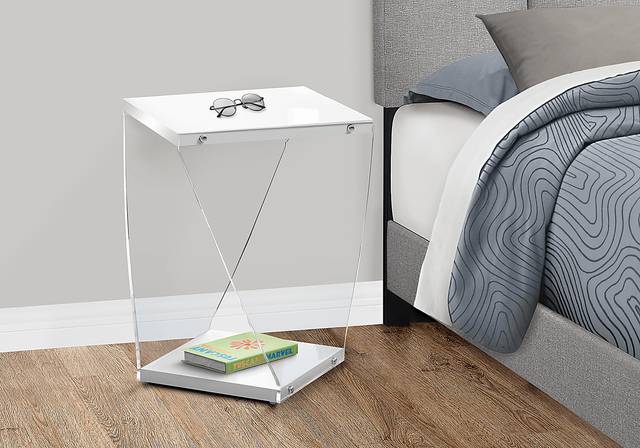 Ansted White Accent Table - Thumbnail - Image 3