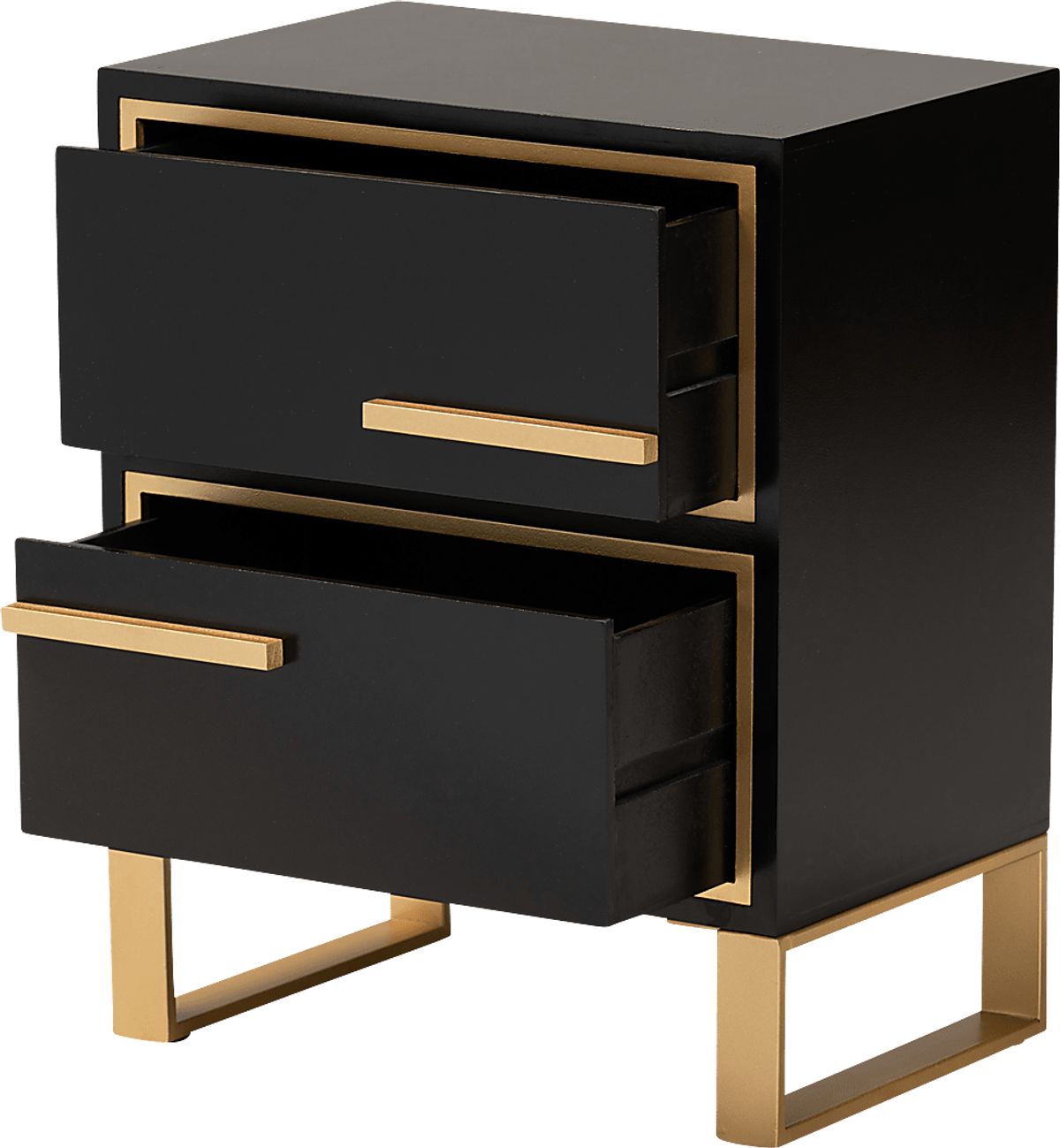 Anston Black Nightstand | Rooms to Go