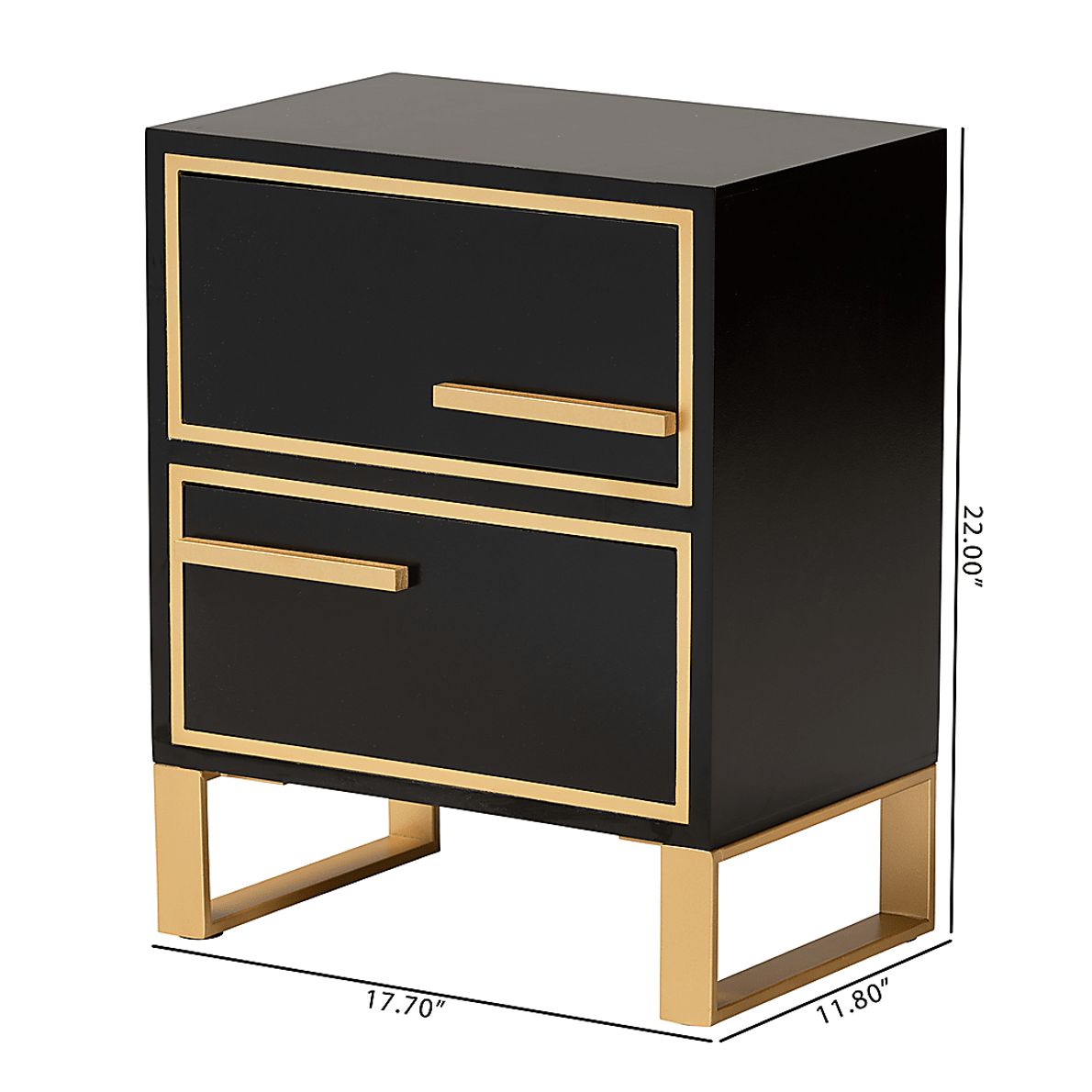Anston Black Nightstand Rooms To Go