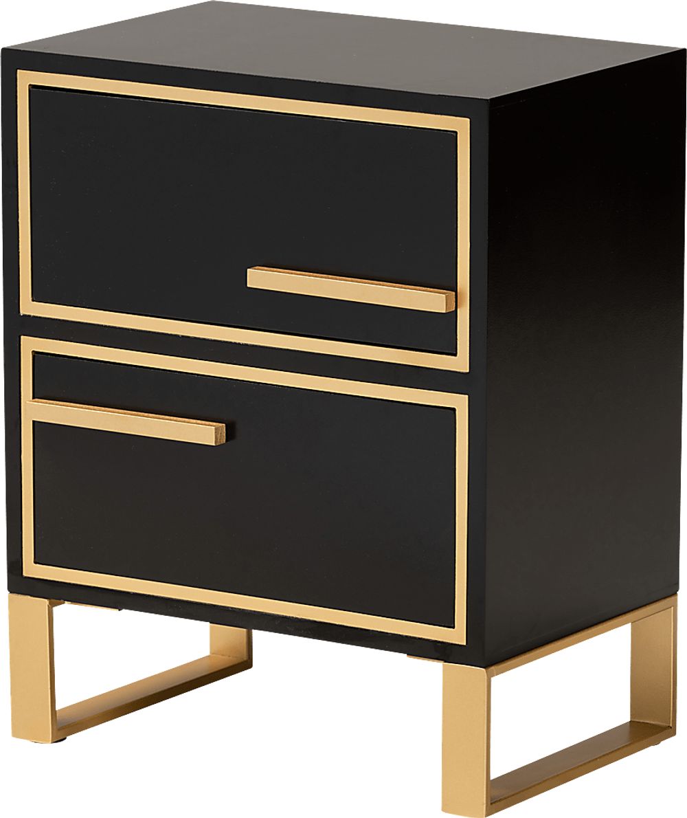 Anston Black Nightstand Rooms To Go