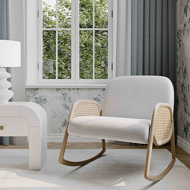 Antartsa Cream Accent Chair - Thumbnail - Image 2