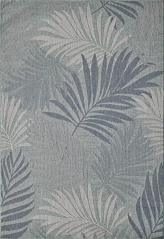 Antawa Aqua 7'10 x 10'10 Indoor/Outdoor Rug - Thumbnail - Image 1