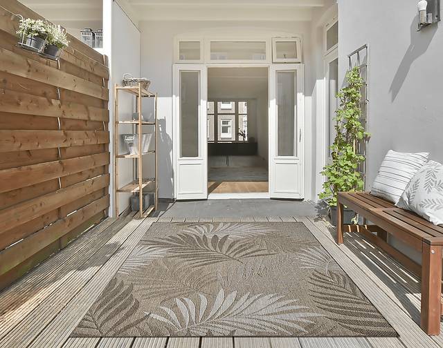 Antawa Natural/Brown 5'3 x 7'7 Indoor/Outdoor Rug - Thumbnail - Image 2