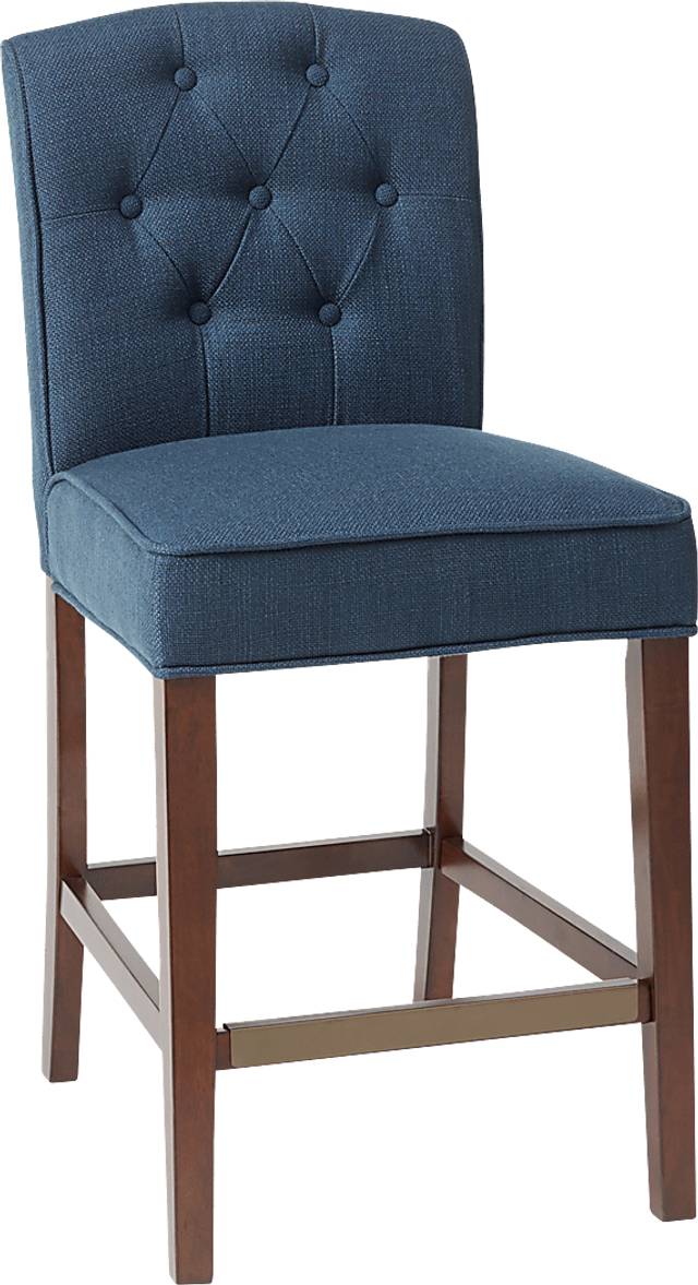 Antean Navy Counter Height Stool - Thumbnail - Image 1