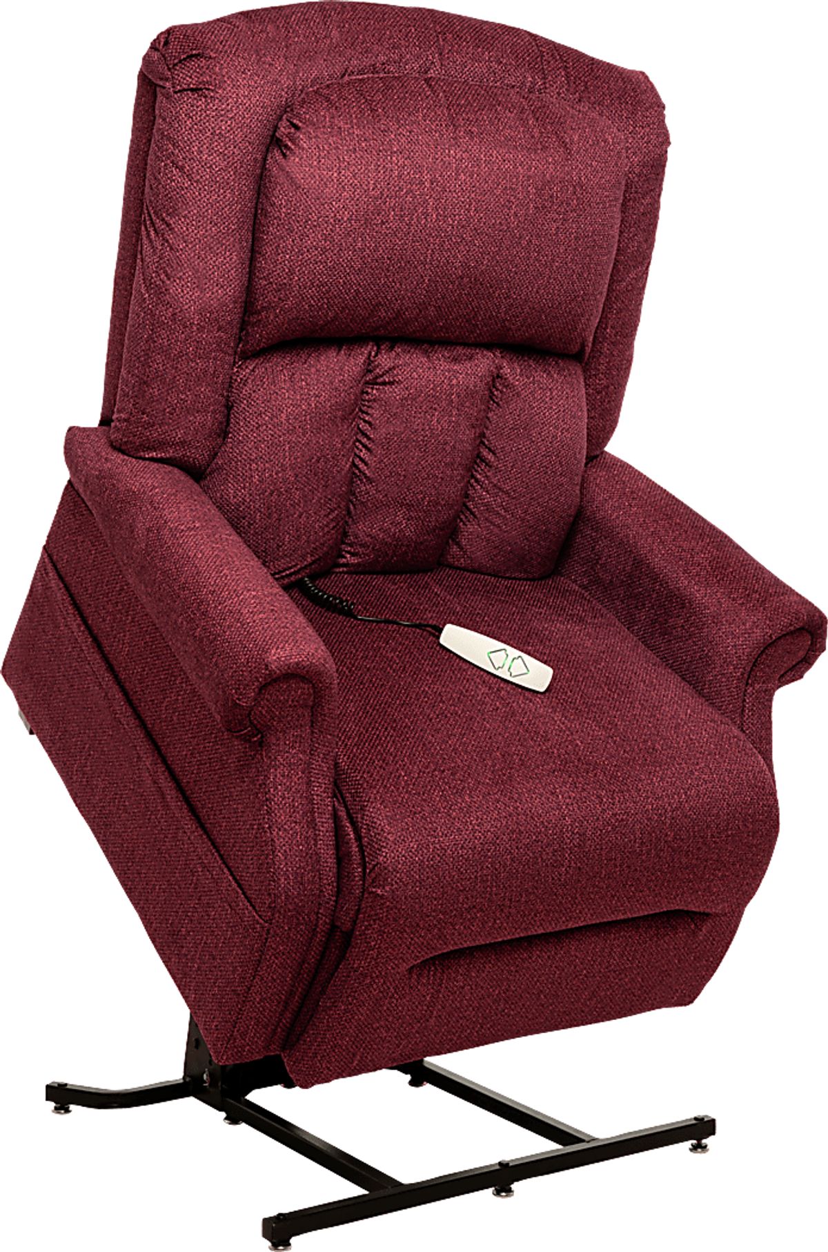 Antenor Red Polyester Fabric Power Lift Recliner | Rooms to Go