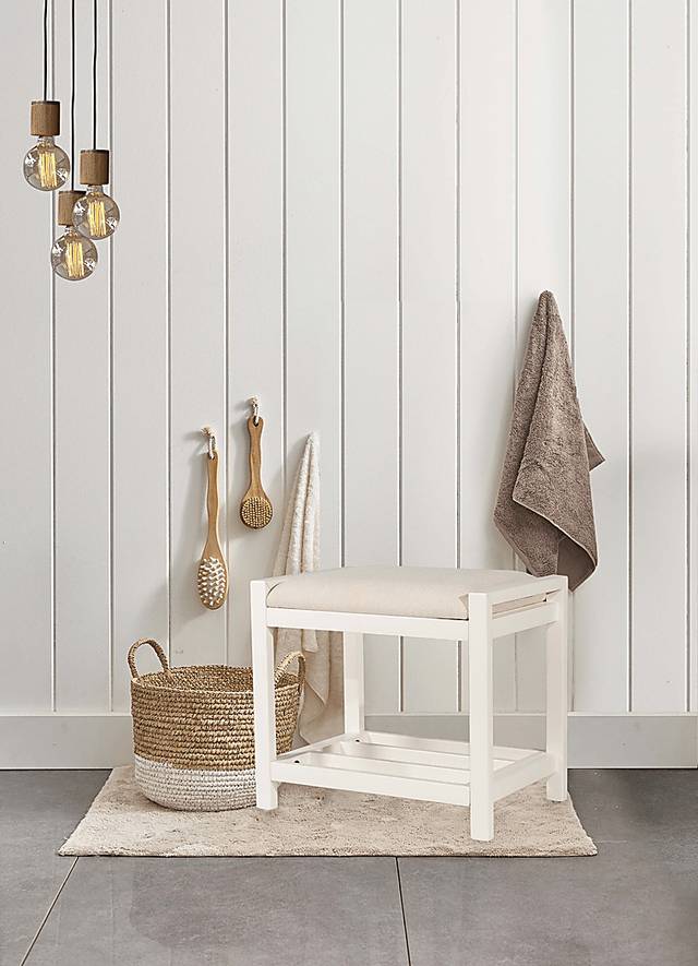 Antero White Vanity Stool - Thumbnail - Image 2