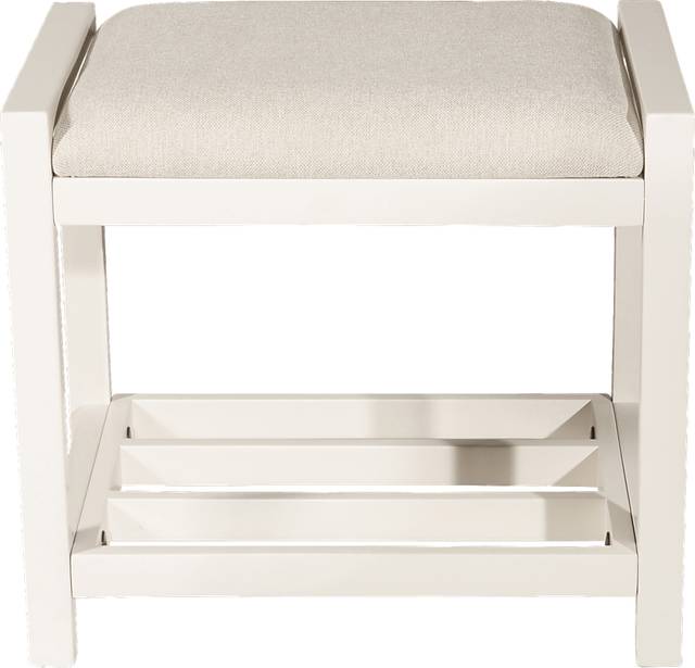 Antero White Vanity Stool - Thumbnail - Image 3