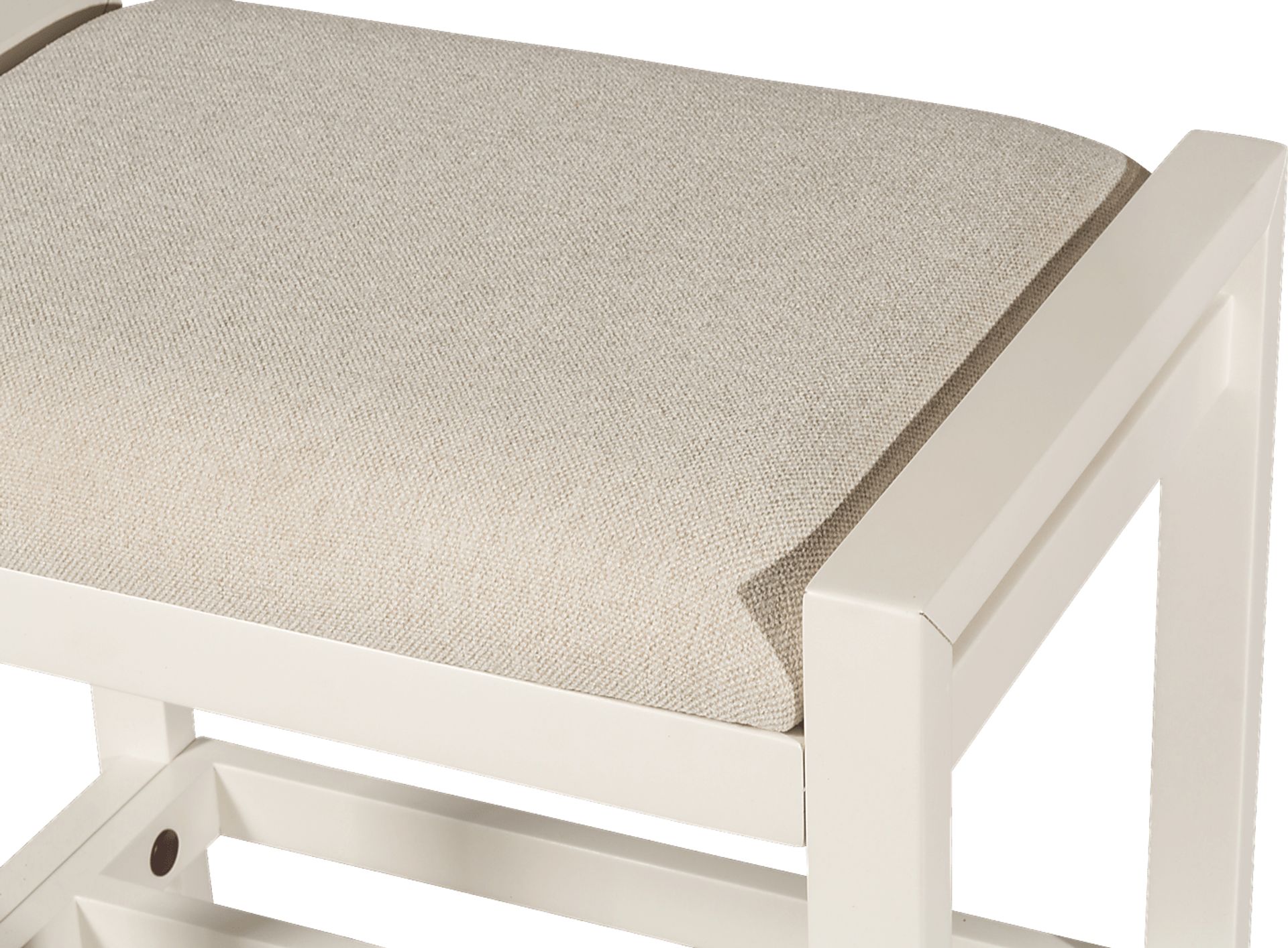 Antero White Vanity Stool - Image 4