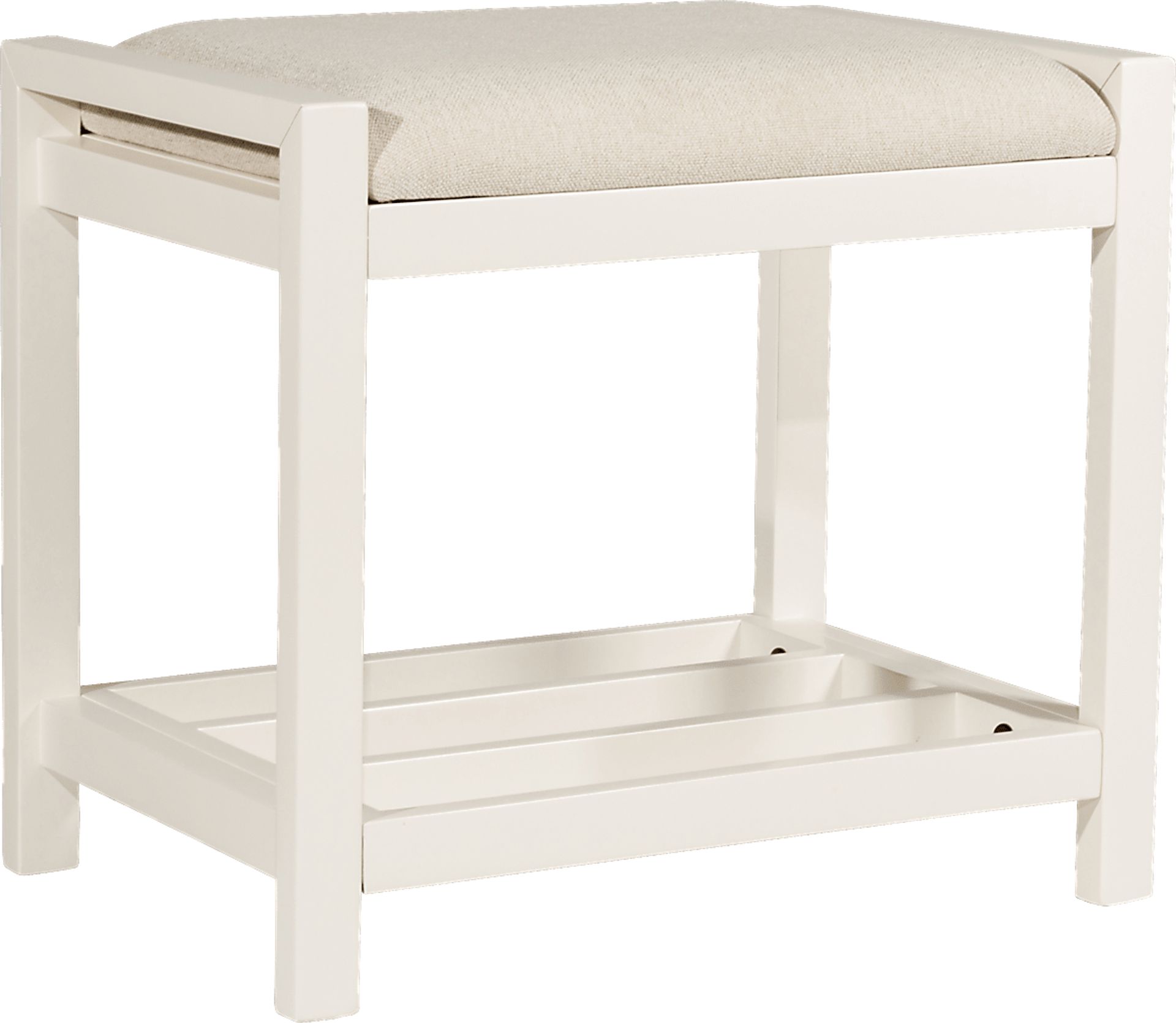 Antero White Vanity Stool - Image 1