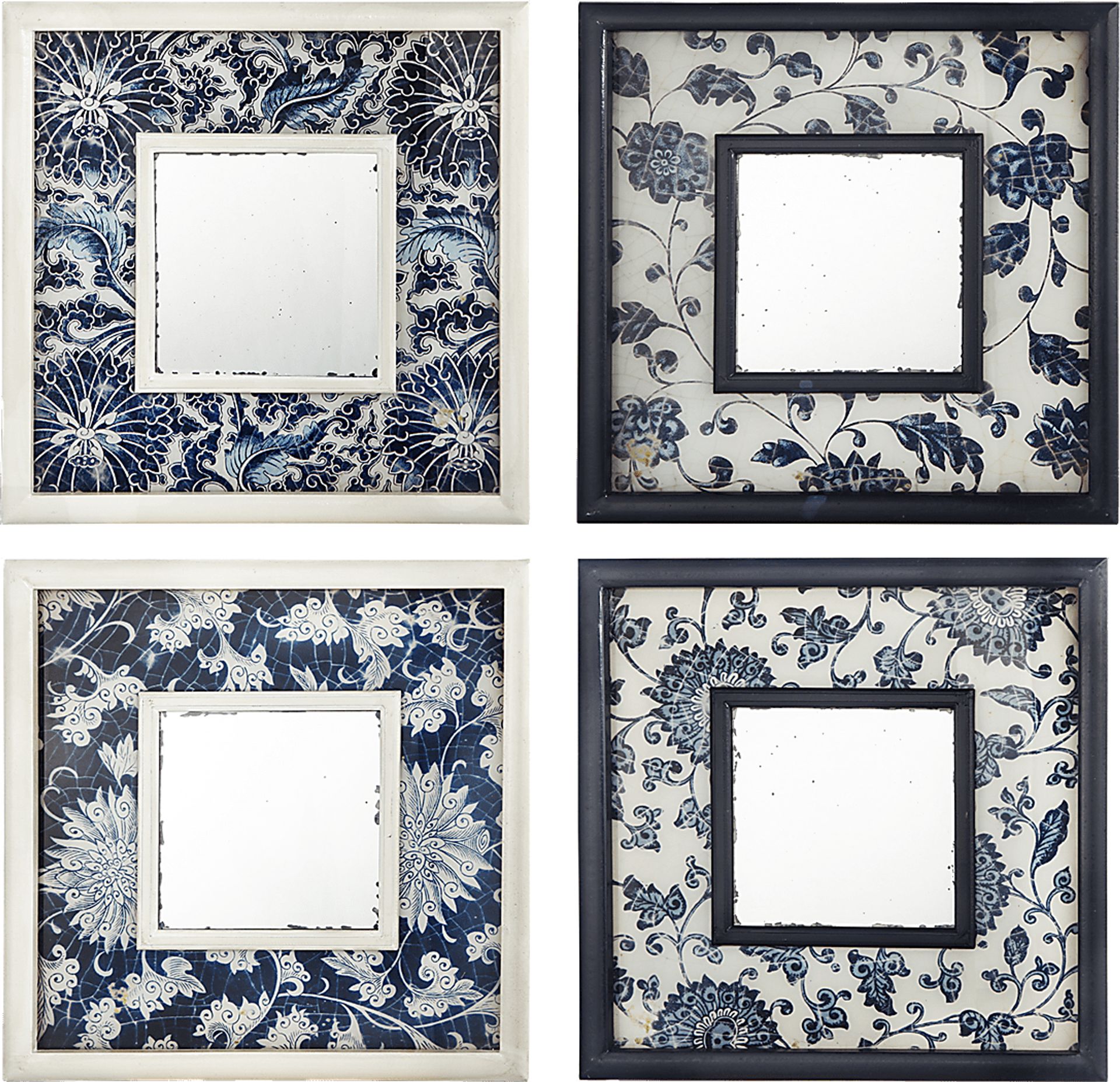 Anthea Blue Mirrors Set of 4 - Image 1